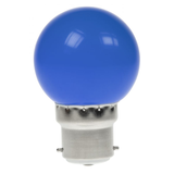 Prolite 240V 1.5W BC (B22) Blue LED Poly G45 Golf Ball Festoon Lamp