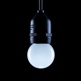 Prolite 240V 1.5W ES (E27) 6000K Daylight White LED Poly G45 Golf Ball Festoon Lamp