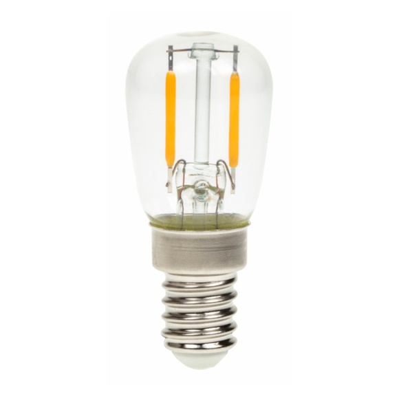 Prolite 240V 2W SES (E14) 2200K Warm White Pygmy LED Dimmable Filament Lamp