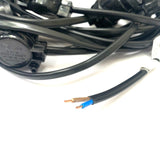 Festoon - 100M with 400 Lampholders @ 0.25M Spacing - Heavy Duty RUBBER