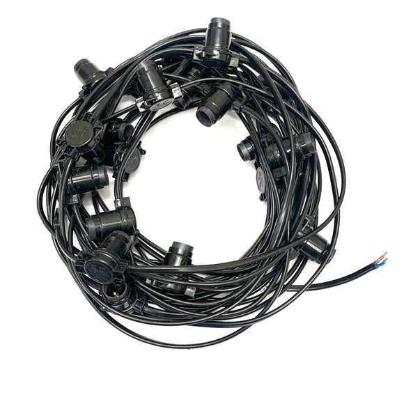 Festoon - 100M with 300 Lampholders @ 0.33M Spacing - Heavy Duty RUBBER