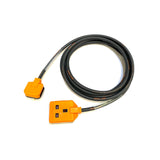 13 Amp 1 Gang Orange Mains Extension Lead - H07RN-F Rubber Cable