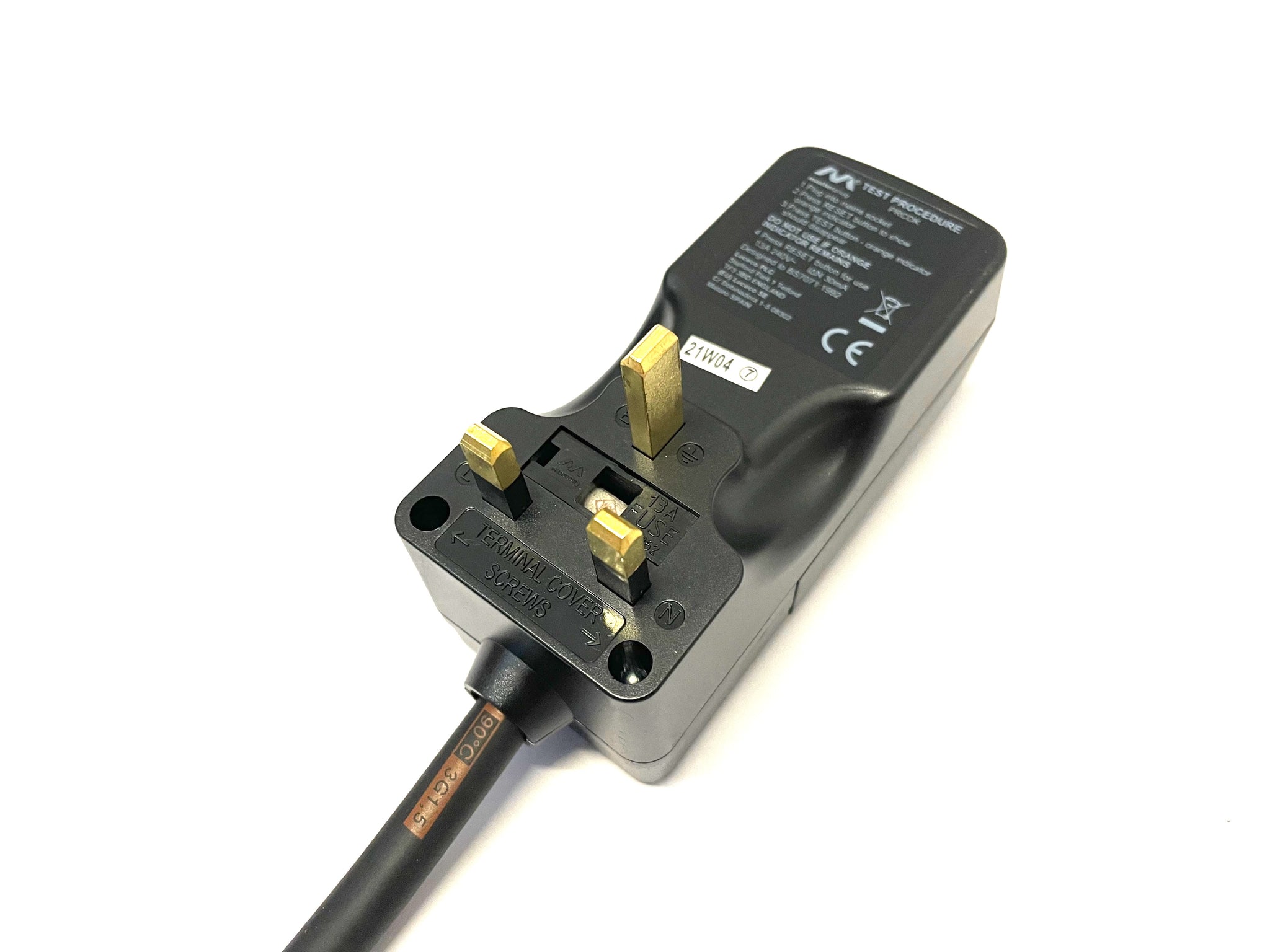 Masterplug 4-Way Extension Lead With On/Off Switch - 2 Metre Cable, 13A, UK Plug, Black