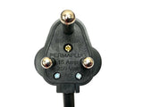 15A Plug to 16A Socket 3 Pin 240V IP44 H07RN-F Cable Adaptor | Black
