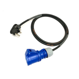 15A Plug to 16A Socket 3 Pin 230V IP44 H07RN-F Cable Adaptor