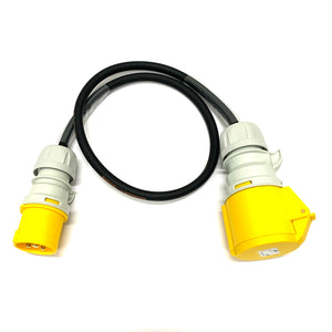 16A Plug to 32A Socket 3 Pin 110V IP44 H07RN-F Adaptor Cable