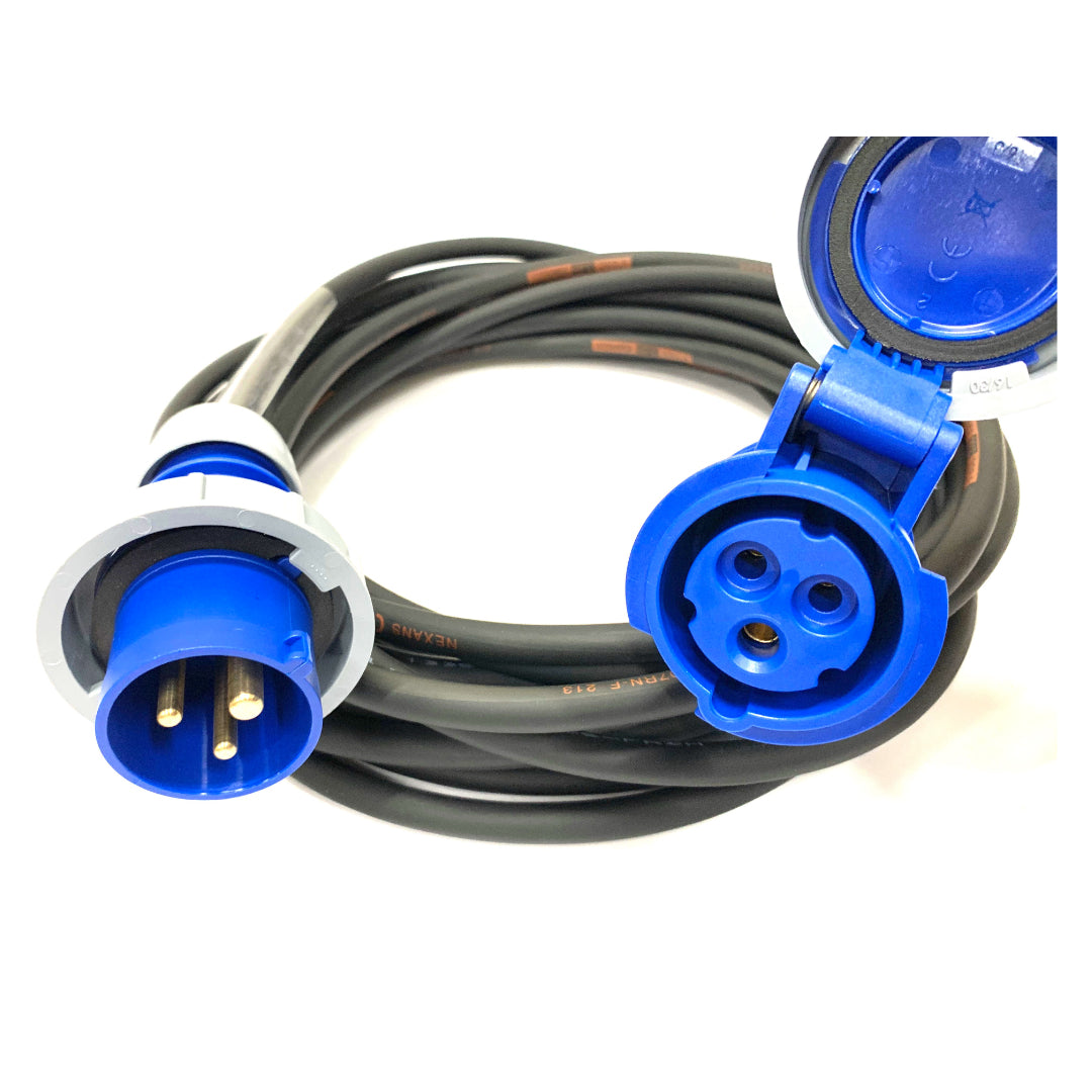 16A 230V IP67 Heavy Duty Extension Lead with H07RN-F Rubber Cable