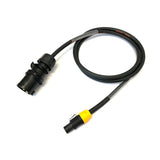 16A Plug to Seetronic Power Twist TR1 240V H07RN-F Adaptor Cable | Black