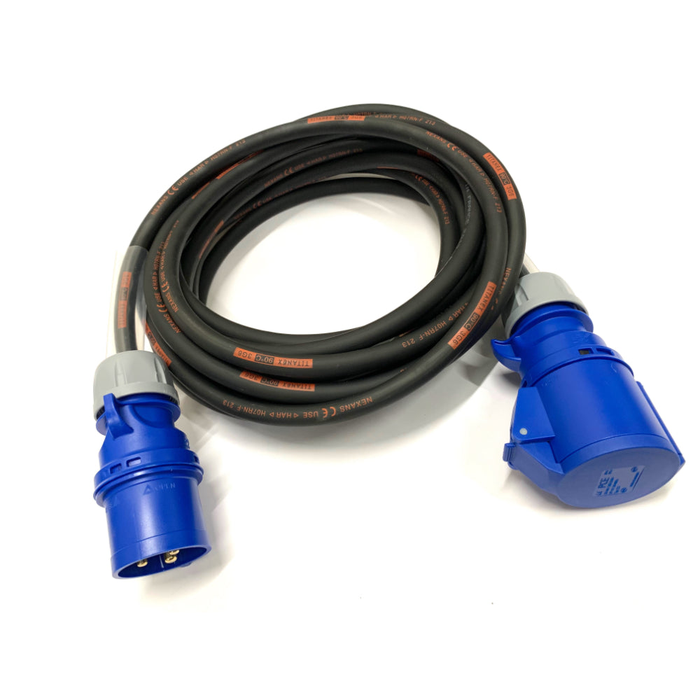 32 Amp 3 Pin 230V Heavy Duty Extension Lead with 6mm² H07RN-F Rubber ...