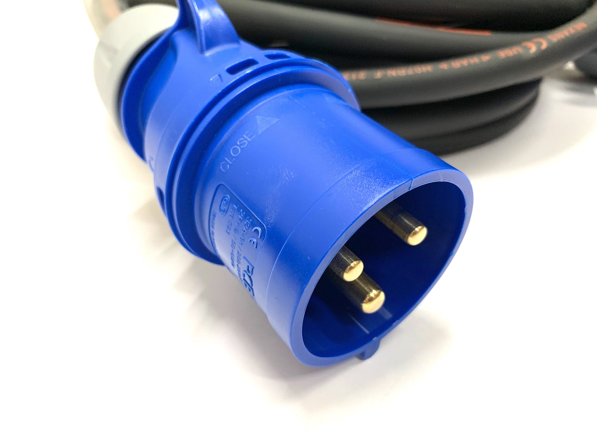 32 Amp 3 Pin 230V Heavy Duty Extension Lead with 6mm² H07RN-F Rubber ...