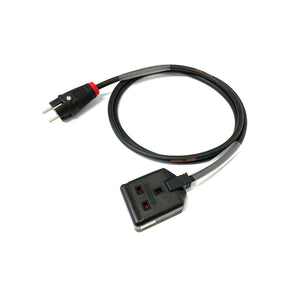 EU Schuko 2 Pin Plug to 13A 1-Gang 3 Pin Socket 230V IP44 H07RN-F Adaptor Cable