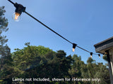 Festoon - 15M with 20 Lampholders @ 0.75M Spacing - Heavy Duty RUBBER