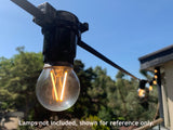 Festoon - 15M with 20 Lampholders @ 0.75M Spacing - Heavy Duty PVC
