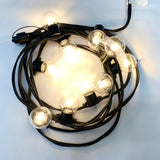 Connectable LED Festoon | 0.5M Lamp Spacing | Black RUBBER Cable