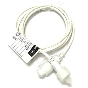 Type 3 Festoon 3M Extension Lead | White Rubber Cable
