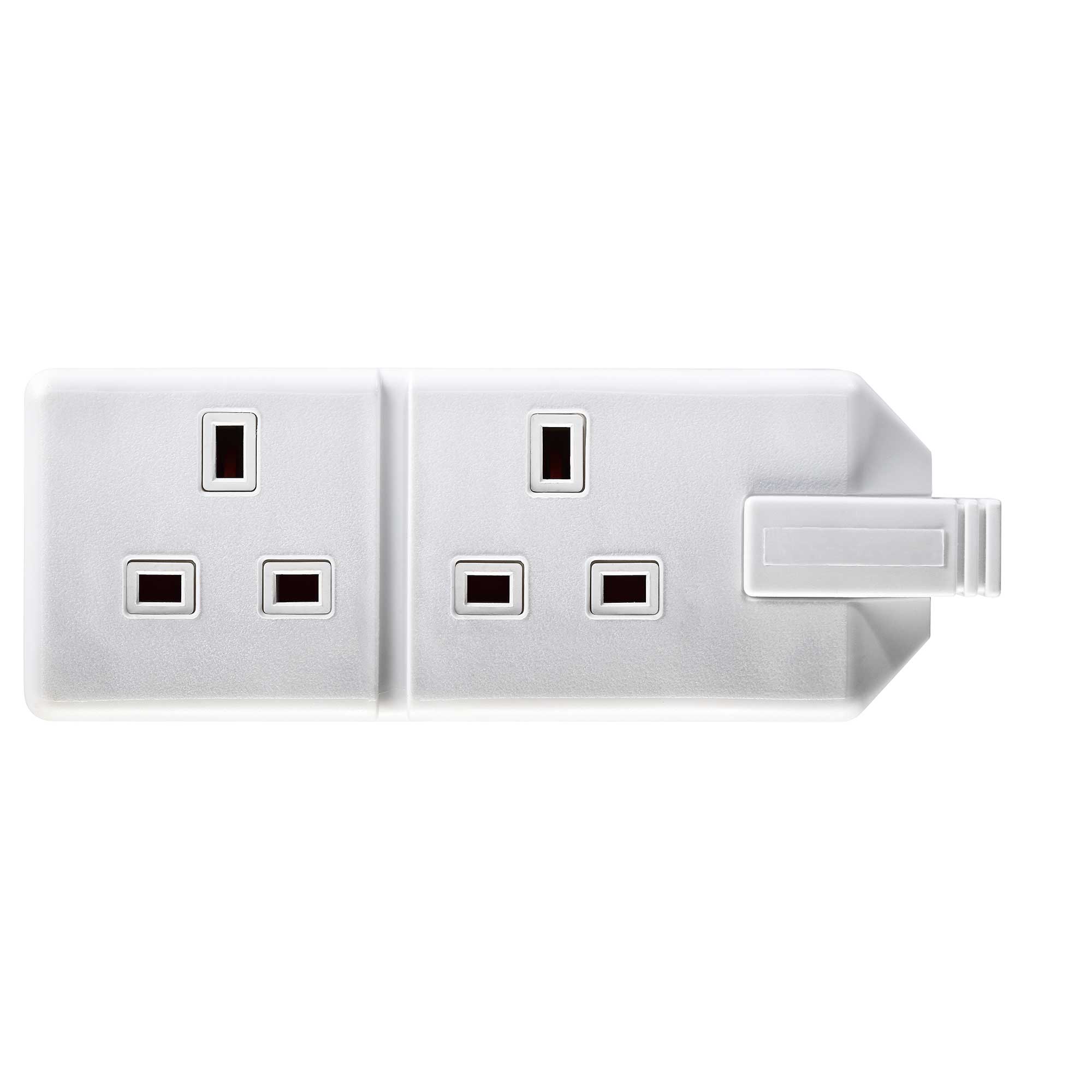 Masterplug Trailing Socket Masterplug Permaplug Heavy Duty 13A 2 Gang Trailing Socket - White (EL ...