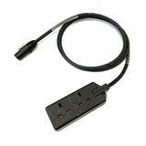 Neutrik powerCON TRUE1 Male to 13A 2-Gang Socket 240V H07RN-F Adaptor Cable