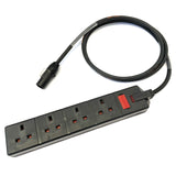 Neutrik powerCON TRUE1 Male to 13A 4-Gang Socket 240V H07RN-F Adaptor Cable