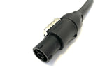 16A to 2 Way Neutrik powerCON TRUE1 Soft Y Splitter H07RN-F Adaptor Cable | Black