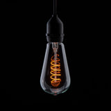 Prolite 240V 4W BC (B22) 1800K Warm White ST64 LED Spiral Funky Dimmable Filament Lamp
