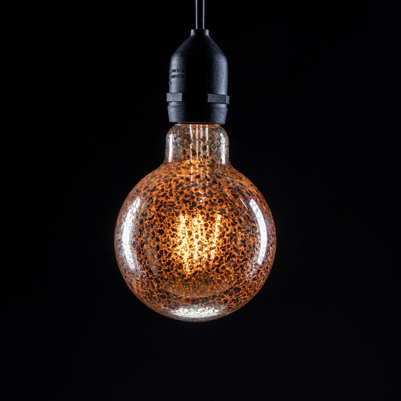 Prolite 240V 4W ES (E27) LED Crackle Glazed G95 Globe Dimmable Filament Lamp