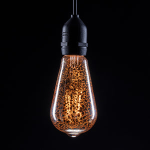 Prolite 240V 4W ES (E27) LED Crackle Glazed ST64 Dimmable Filament Lamp