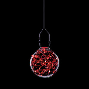 Prolite 240V 1.7W ES (E27) Red Star Effect LED G95 Globe Lamp