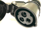 15A Plug to 16A Socket 3 Pin 240V IP44 H07RN-F Cable Adaptor | Black