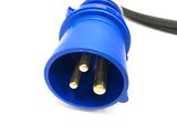 16A Plug to 13A 4-Gang Socket 3 Pin 230V H07RN-F Adaptor Cable